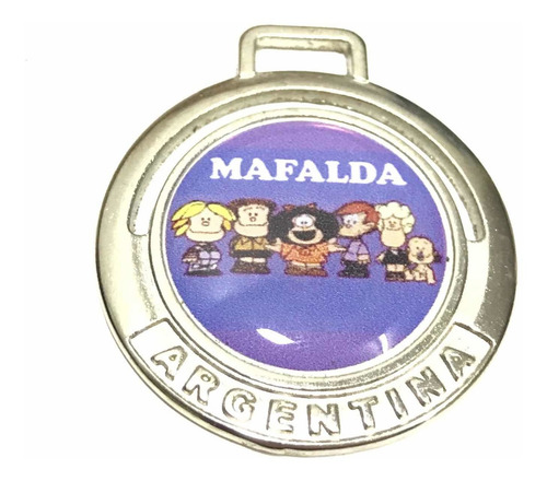 Imagen 6 de 8 de Medallas Para Hacer Llaveros De Mafalda. Pack X 5u