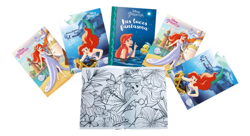 50 Libros Colorea Ariel Princesa Fiesta Regalo Cumple Bolo 