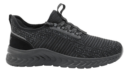 Tenis Charly® Walking Relax Para Hombre Textil Color Negro