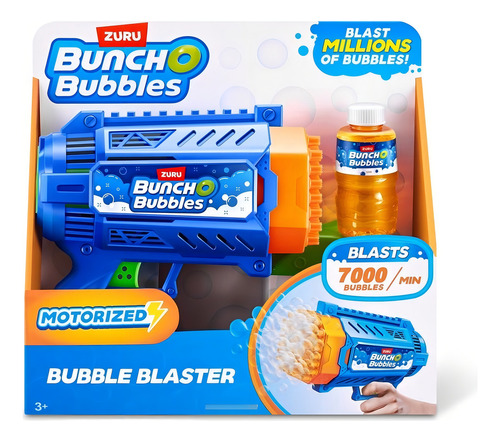 Pistola De Burbujas Bubble Blaster Zuru 7000 Burbujas / Min Color Azul