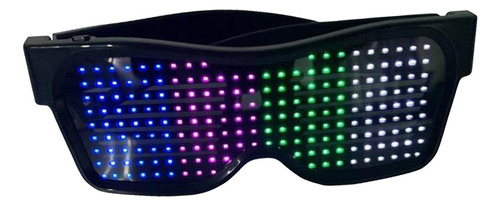 Gafas Led Bluetooth Control Rave Dj Disfraz Show Texto