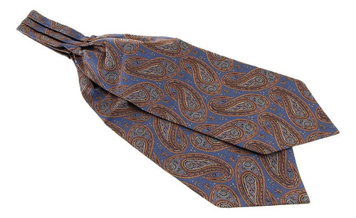 Retro Paisley Floral Jacquard Cravat Ascot Tie Accesorios