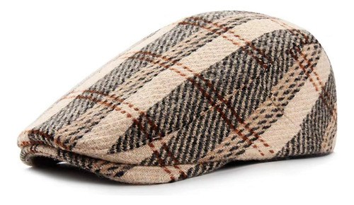 Croogo Newsboy Hat Classic Irish Duckbill Hat Herringbone Be