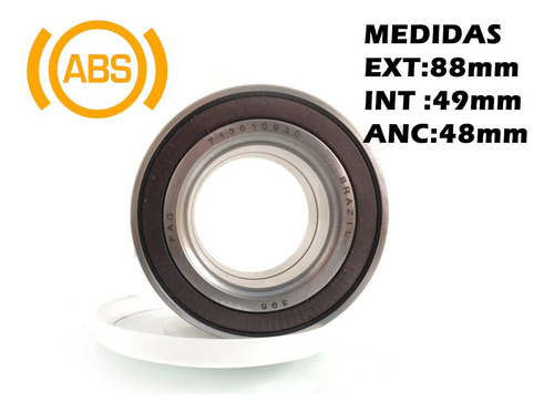 Ruleman Rodamiento Vw Amarok Delantero Original Abs Imantad