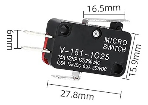 Kkfaus 10pcs V-151-1c25 Spdtnew Original Limit Micro Switch