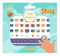 Comprar Stickers Para Uñas Nails Infantiles Djeco 120 Uds +4 Años Verde Agua