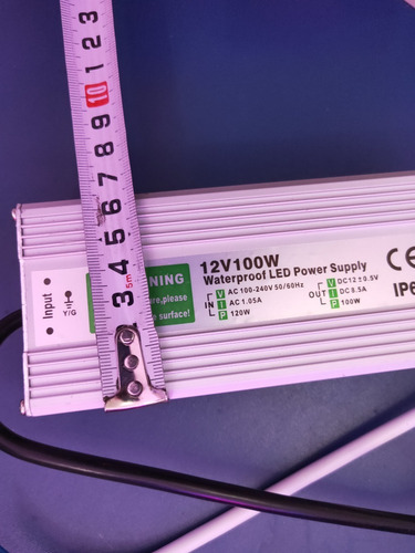 Imagem 5 de 5 de Fonte Blindada 12v 100w Prova Dagua