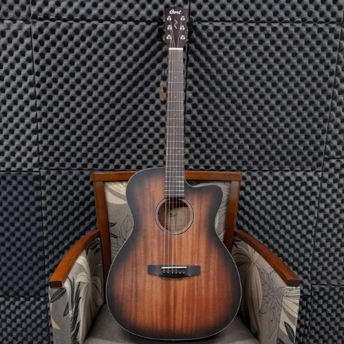 Imagem 2 de 10 de Violão Cort Eletroacústico Core Oc Amh Opbb Sólido Maciço