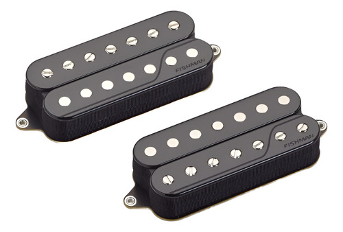Set Pastillas Guitarra 7 Cuerdas Fishman Prfco7sb2 Humbucker Color Negro