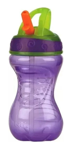 Nuby Vaso Con Sorbete Rígido 300ml Antiderrame Lila