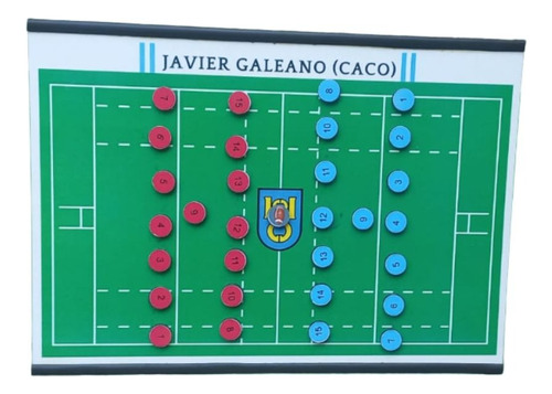 Pizarra Tactica Rugby Personalizada Magnetica 30x45cm