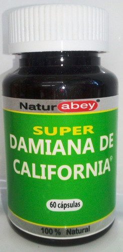 Damiana De Californa Abey, Oferton 3 Frascos Con 60 Cápsulas