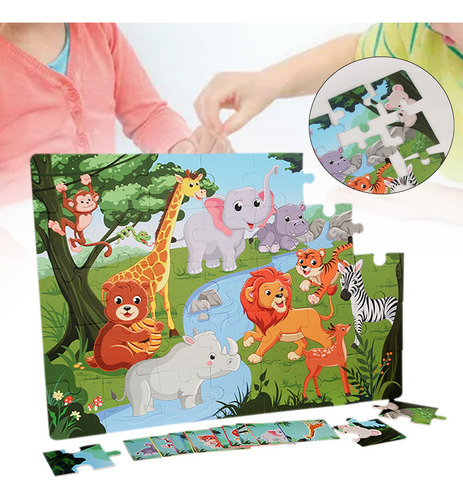 Rompecabezas De Animales Para Niños, Juguetes,