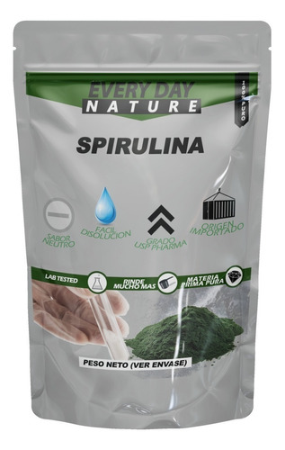 Suplemento en polvo Every Day Nature  Espirulina proteínas sabor neutro en sachet de 1kg