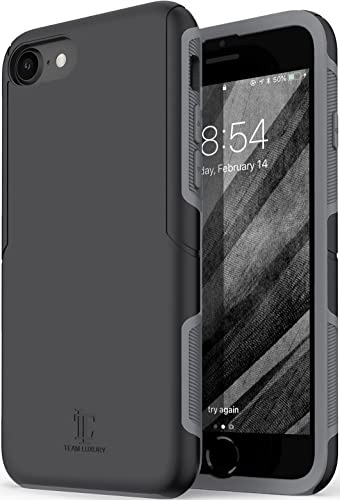Funda Para iPhone SE/8/7 Negro/gris 4.7 Pulgada Plastico