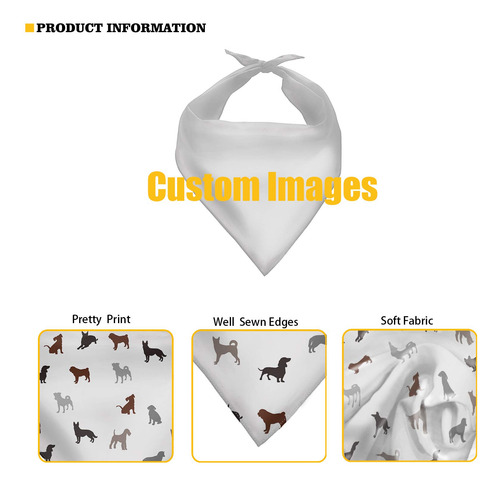 Conjunto De 5 Pañuelos Para Perros Howilath - Pañuelo En