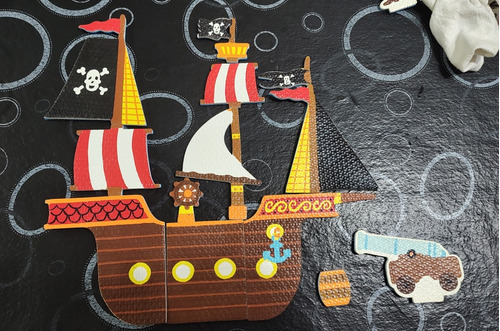 Barco Pirata Para Baño Goma Eva Niños