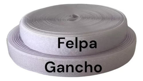 Abrojo Velcro Blanco O Negro De 15mm En Rollo X 10 Metros Blanco