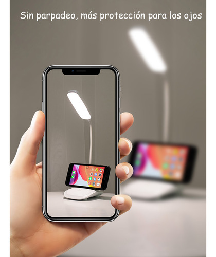 Luckilym Lámpara Led Escritorio Ajustable Recargable Usb, 3200mah