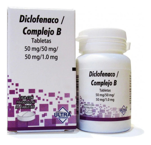 Diclofenaco/ Complejo B Caja Con 30 Tabletas