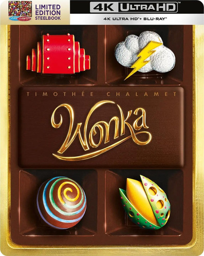 Wonka 4k [steelbook 4k Blu-ray, Limited Edition]