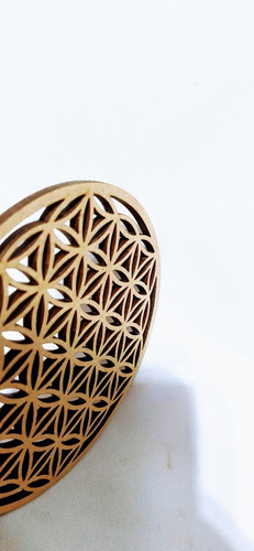Imagen 6 de 6 de Flor De La Vida 25cm Calada - Mdf / Fibrofacil