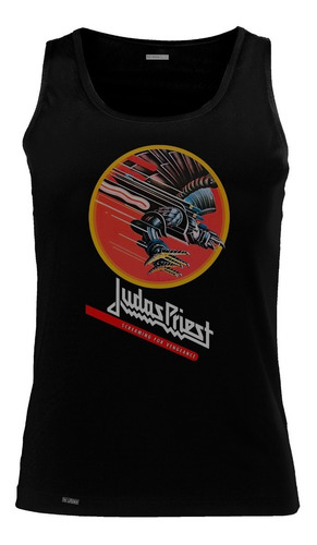 Camiseta Esqueleto Judas Priest Aguila Banda Rock Sbo