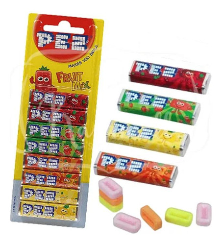 Pez Refil Sabor Fruit Mix C/ 8un 68g