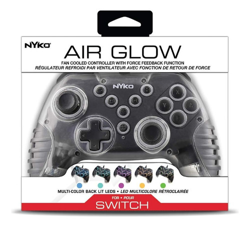 Control Alambrico Nyko Air Glow Nintendo Switch / Pc