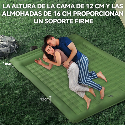 Colchón De Aire Doble Para Acampar