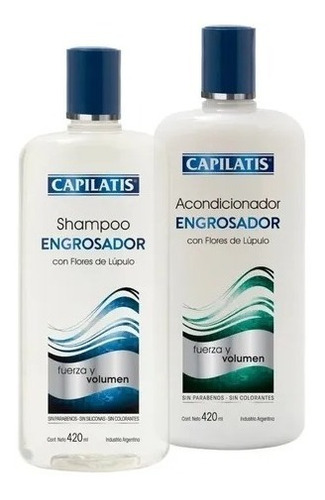 Shampoo Y Acondicionador Engrosador  - Capilatis 420ml