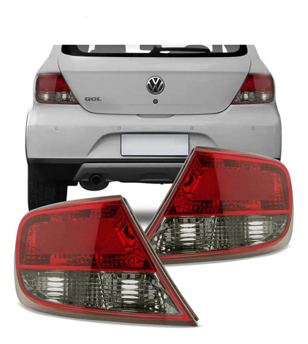 Par Lanterna Traseira Gol G5 2009 2010 2011 2012 Fumê