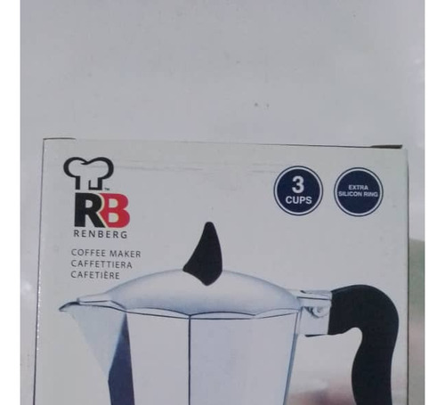 Cafetera Express 3 Tazas En Alumminio De 1ra Renberg  