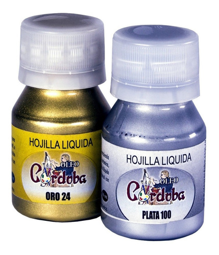 Oleo Córdoba - *kit De Hojilla Liquida *dorada Y *plata 