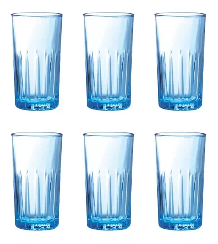 Set de 6 Vasos de Vidrio Lisos Cristal INSPIRA