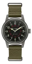 Comprar Reloj Bulova Hombre Automatico Clasico 98a255 Color de la malla Verde militar Color del bisel Plateado Color del fondo Negro
