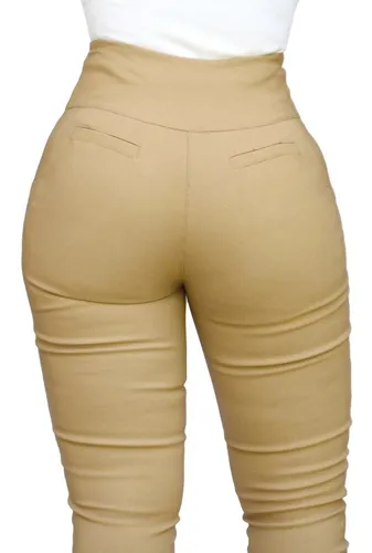 Pantalones formales de cintura alta para mujer, pantalón de tubo