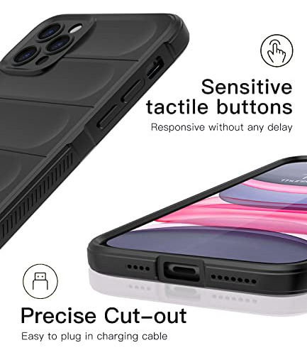 Funda Para iPhone 11 Pro Max Negro 6.5 Pulgada Silicon - 1