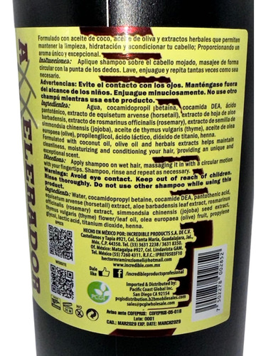 Caballado Shampoo Cola De Caballo Plus Extra Aceleracion Sin