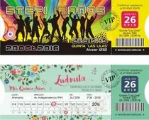 Comprar 65 Invitaciones Ticket 15 Años Casamiento Originales