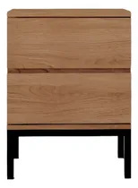 Comprar Mesa De Luz Con 2 Cajones Melamina Home Dormitorio Mdf