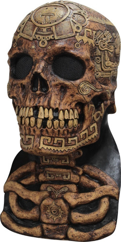 Máscara De Calavera Azteca Cráneo México Cultura Halloween