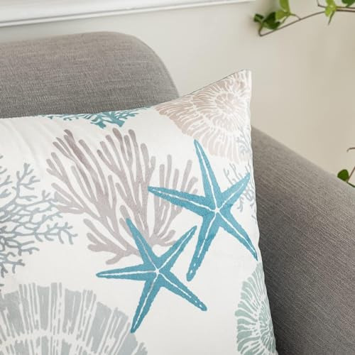 Juego De 2 Fundas De Almohada Náuticas 60 X 60 Cm
