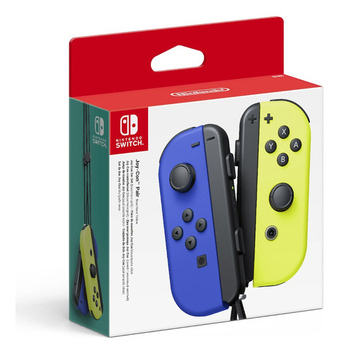Set de control joystick inalámbrico Nintendo Switch Joy-Con (L)/(R) Neón azul y amarillo neón