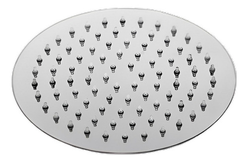 Regadera Hidroflud Redonda Satin Baja Presion 8 Pulgadas Color Plateado
