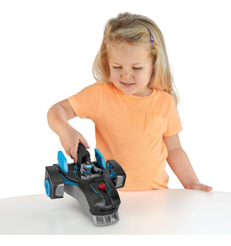 Imaginext Batmóvel Bat-tech Batman DC Super Friends Com Luz Mattel Gwt24