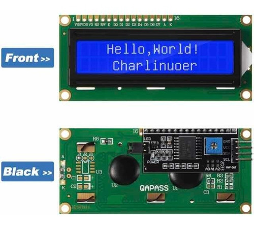 Pantalla Lcd 16x2 Con Convertidor I2c Para Arduino Y Mcu