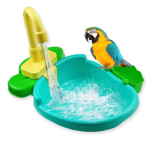 Parrot Bird Bath, Bañera Automática, Grifo Para Piscina