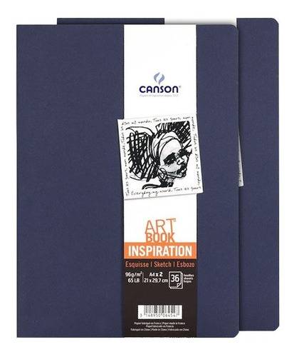 Imagen 2 de 2 de Libreta Art Book Inspiration 2 Pack 21 X 29.7 96 G/m2 C/envi