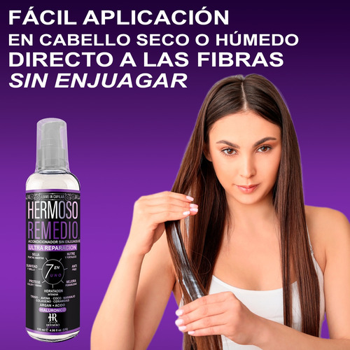 Imagen 6 de 8 de Tratamiento Cabello Maltratado Acondicionador Sin Enjuague